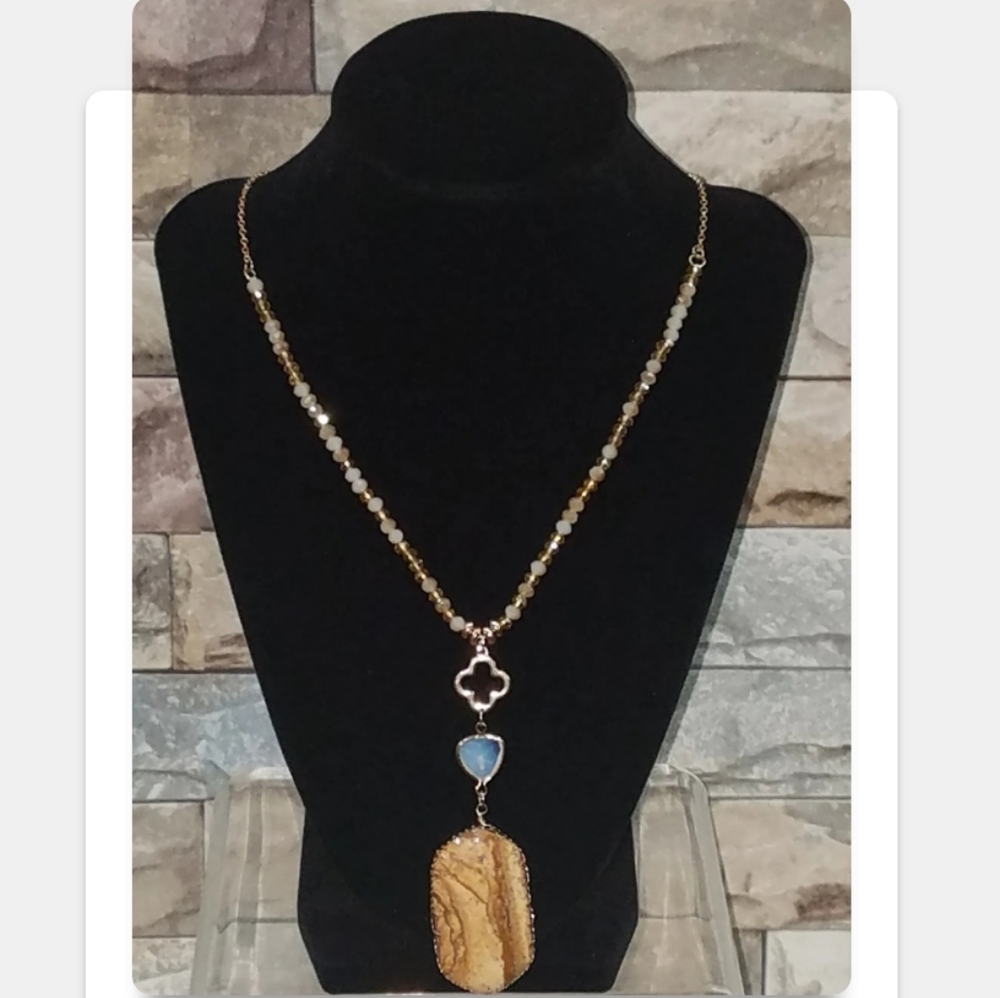 Granite Envy Statement Necklace